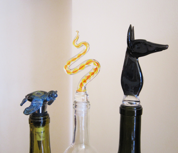 52 hand crafted bottle toppers