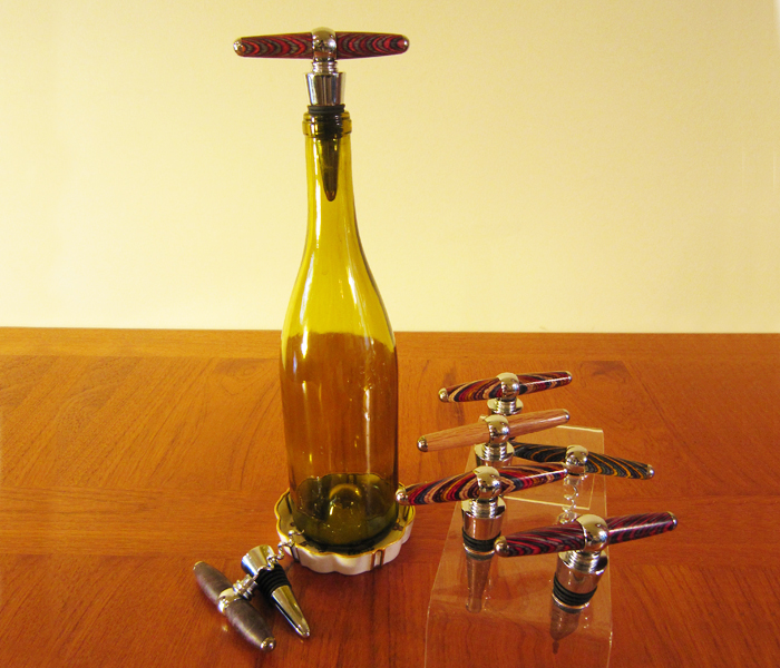 56 corkscrew in bottle topper