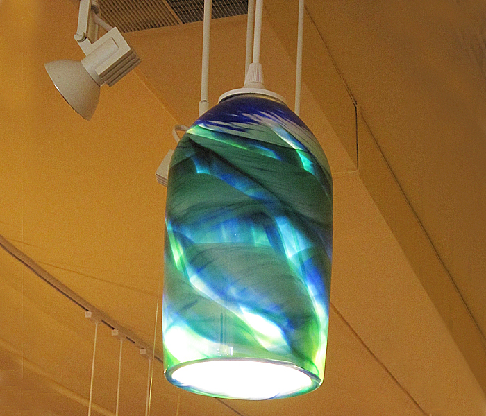 86 rosetree handblown hanging light