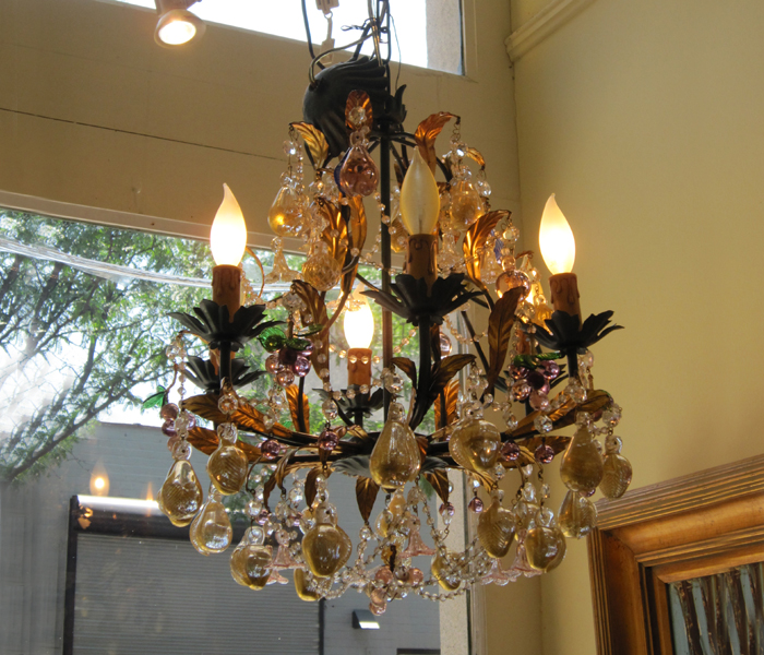 90 murano gold kissed fruit chandelier