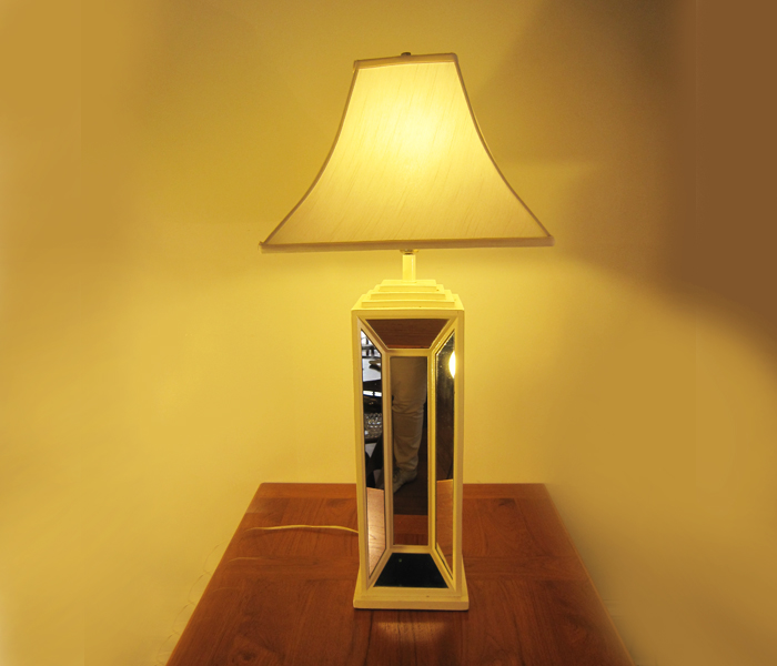 99 vintage mirrored table lamp