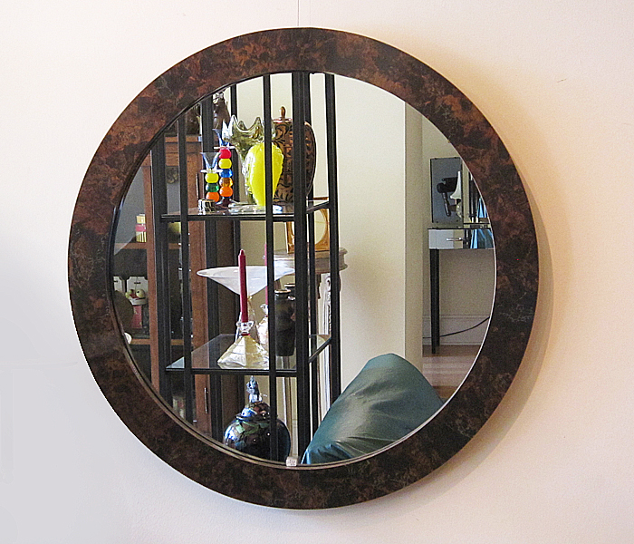 32 large round midcentury mirror