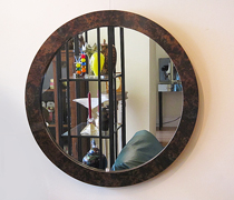 t32 large round midcentury mirror