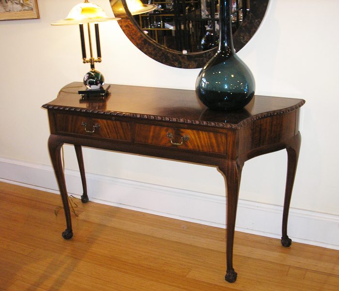 66 mahogany desk console